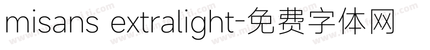 misans extralight字体转换